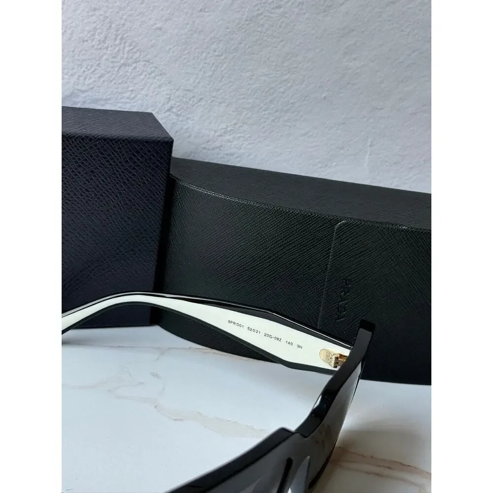 NEW Prada PR D01S Sunglasses in Black White $390